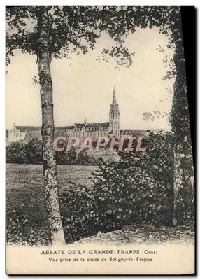 Abadia de La Grande-Trappe (Orne) — Vista tirada da estrada de Soligny-la-Trappe