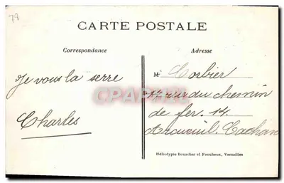 Chevreuse — Zniszczona wieża — Wydawca: Zamek Chevrette — Rewers