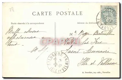 Castelo de Dampierre (S.-et-O.) — Jardim Oriental — A. Bourdier, imp.-edit., Versailles — Verso