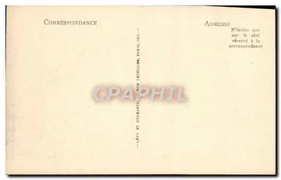 A Ponta-du-Raz — Os recifes Gorleik, Gorlegreiz e Gorlepell com o farol da Vieille e a Torre la Plate — Éditeur Lévy et Neurding, Paris — Verso