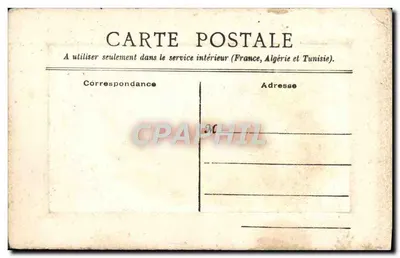 Duas pombas e flores — Feliz Aniversário — Carta postal interna (França, Argélia, Tunísia) — Verso