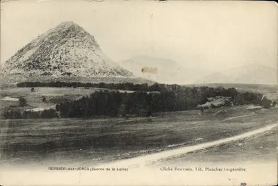 Bilhete postal antigo Gerbier des Joncs Fonte da Loire