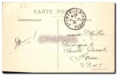 Arras — Front budynku Rady Miasta — Wydawca nieznany, nr 7 — Rewers