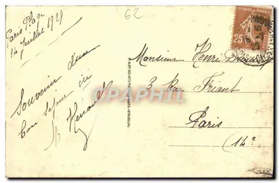 Le Touquet-Paris-Plage — Widok na przylądek i plażę — Wydawca Paris-Plage, nr 70 — Rewers