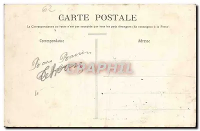 Boulogne-sur-Mer — Algemene uitzicht van het Kruis op de Klip — Stévenard, uitgave Boulogne-sur-Mer — Achterkant