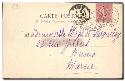 Berck-Plage — L'Hôtel de Ville — L. Gourjunison — Verso