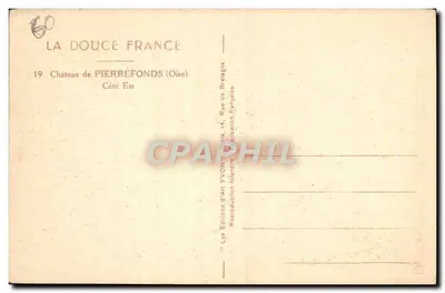 Château de Pierrefonds — Côté Est — Éditions d'Art Yvon, Paris — Verso