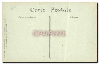 Palácio de Compiègne — Facha principal — Imp. Créteil, n°190 — Verso