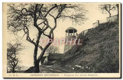 Gerberoy Histórica — Fragmento dos Velhos Muros — Cl. H. L.