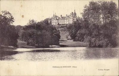 Bilhete postal antigo Castelo de Mouchy