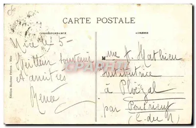 Nizza - Feste di Carnevale - Corso Carnavalesco - Maschere (Gruppo) — Edizione Bayonne Frères, Nizza — Verso