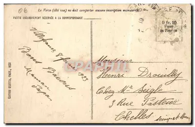 Villefranche — La Rade et l'Escadre — Édition Galletta, Fnut, Nice, n°311 — Verso
