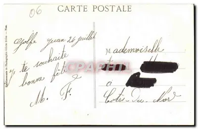 Nice — Ogród Palmowy — Wydawnictwo Giletta, n° 106 — Rewers