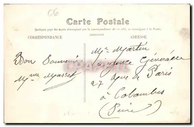 Nice — Statua Masséna — Wydawnictwo Phéard, Nice, nr 37 — Rewers