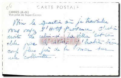 Cannes (A.-M.) — Widok z Super-Cannes — Cim — Rewers