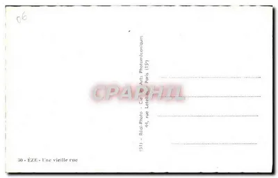 ÉZE — Stara ulica — Spółka Sztuki Fotomechanicznej — Rewers
