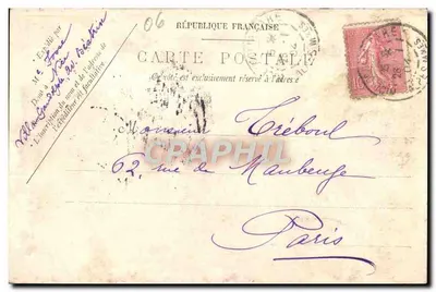 La Turbie — vue du château et de la maison d'été Righi d'Été — éditeur MAISON RUBBLE — Verso