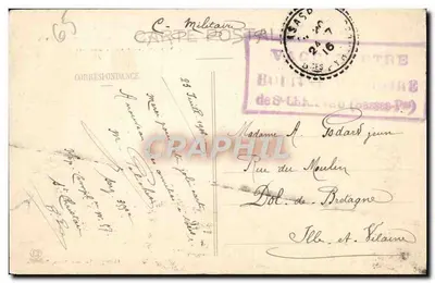 पुराना पोस्टकार्ड ला हौट वैली ड'अस्पे फोर्ज ड'एबेल सामान्य दृश्य और सोम्पोर्ट — पीछे