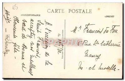 Lourdes — Zamek i rzeka Pau — P.D. — Rewers