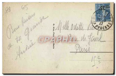 Cauterets - Źródło Mauhourat — wydawca nieznany, nr 46 — Rewers