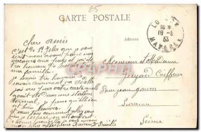 Loiron — De Grot van Lourdes — Edit. F. Trouillet, Lavail — Achterkant