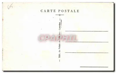 Lourdes - Uma cerimônia diante da Igreja do Rosário — Editor: Palais du Rosaire, n° 16 — Verso