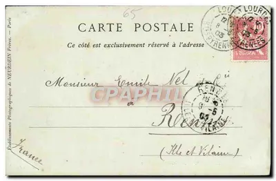 Lourdes — La Grotte Miraculeuse — Éditeur : Frères de Lourdes — Verso
