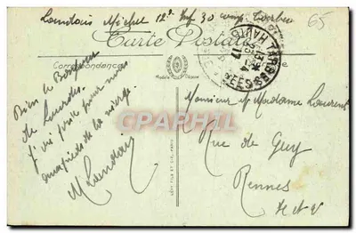 Lourdes — L'Esplanade et le Château — LL. — Verso