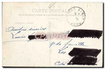 Nossa Senhora da Me - Audinghen (Pas-de-Calais) — estátua em uma depressão rochosa — L.D., B., 473 — Verso
