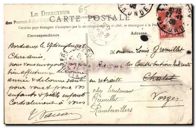 Babézèges (H.-Pyr.) — Vue générale — éditeur MAISON FOURMENT — Verso
