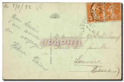 Lourdes — Obserwatorium i Krzyż na szczycie Pic du Jer — Wydawca: C. Allez & Cie, nr 147 — Rewers