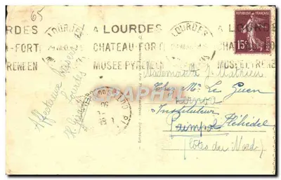 Lourdes - La Vergine della Grotta — editore sconosciuto, n° 164 — Verso