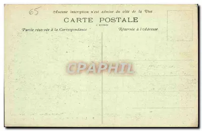 Lourdes (Hautes-Pyrénées) — fragment miasta i Bazylika — Phototypie Marcel Delboy, Bordeaux — Rewers