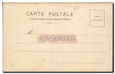 Lourdes — Basilique, Pic du Jer et Château — Vue prise du chemin de fer de Tarbes, S.I.P. Série 402 — Verso