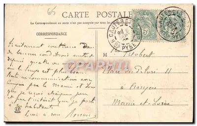 Hautes-Pyrénées — Trasa Pont d'Espagne — Phototypie Labouche frères, Toulouse — Rewers