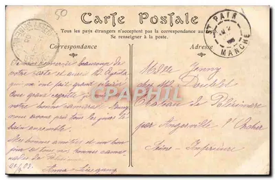 Saint-Pair — Bany w morzu przy wysokiej mierze — ND Phot — Rewers