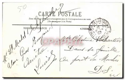 Mont-Saint-Michel — Ogólny widok z północy — LL. nr 13 — Rewers