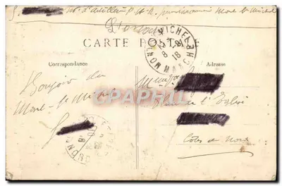 Mont-Saint-Michel — Porte du Roi (The King's door) — Éditeur : H. BERNARD, n° 55 — Achterkant