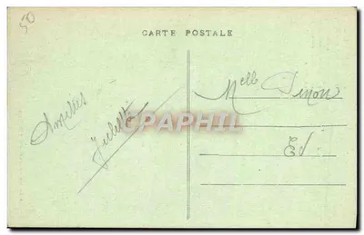 Cherbourg — Estátua de Napoleão I — A. Becquemin-Roupsard, editor em Cherbourg — Verso