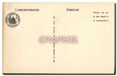 Mont-Saint-Michel — Strona południowa, widok z wschodu od dykty — n°81 — Rewers