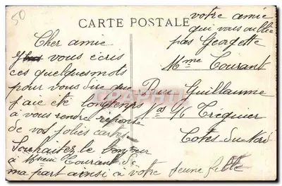Cherbourg — Praça da República — Collection Mercier, Cherbourg — Verso