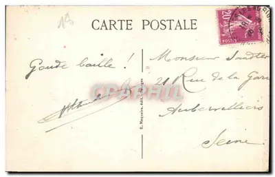 Marseille-les-Aubigny (Cher) — Castelo de Aubigny — Verso