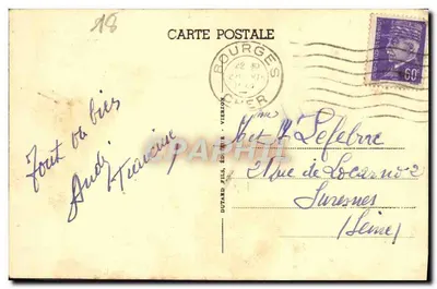 Mehun-sur-Yèvre (Cher) — Vieilles Tours du Château de Charles VII (xve siècle) — Rewers