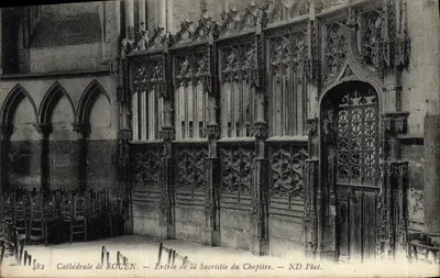 Cathédrale de ROCEN — Entrée de la Sacristie du Chapitre — ND Pbot.