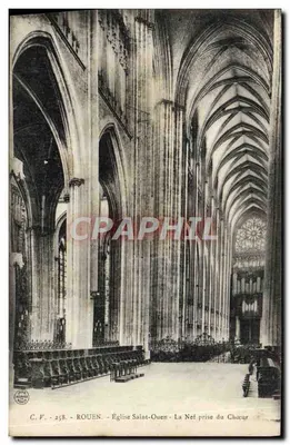 Rouen - Église Saint-Ouen - La Nef prise du Chœur