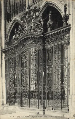 Église Saint-Ouen - Grille du Chœur — Rouen