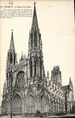 Rouen - L'Église St-Ouen — Style ogival, éditeur inconnu, n° 67