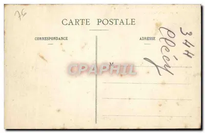 Katedra w ROUEN — Stare domy pod Wieżą St-Romain — J.V. - 15 — Rewers