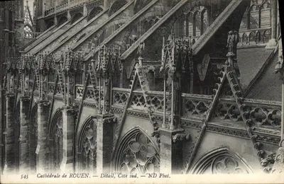 Cathédrale de ROUEN — Détail, Côté sud — ND Phot.