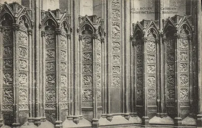 Rouen - Cathédrale - Portail des Libraires, Médaillons